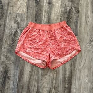 OV relay shorts size small - orange pebble
